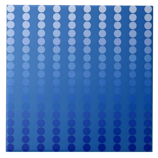 Satindots - Stahlblau Fliese (Vorderseite)