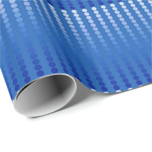 Satindots - Stahlblau Geschenkpapier