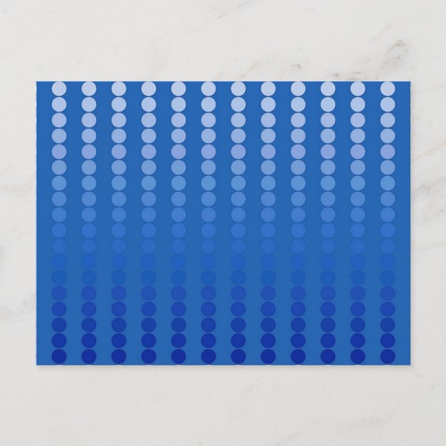 Satindots - Stahlblau Postkarte (Vorderseite)