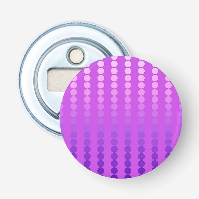 Satindots - violett und orchid flaschenöffner (Vorderseite)