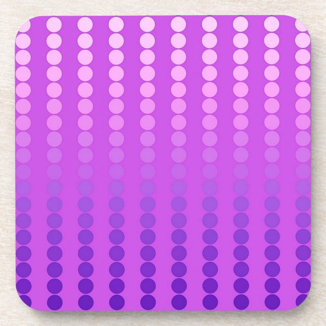 Satindots - violett und orchid untersetzer (Vorderseite)