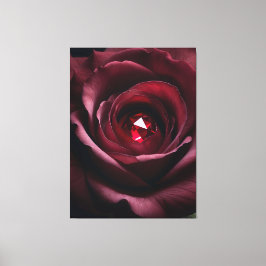 Satinheart Rouge – Gemstone Rose Canvas Leinwanddruck