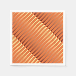 Satinpunkte - Rost und Gold Serviette