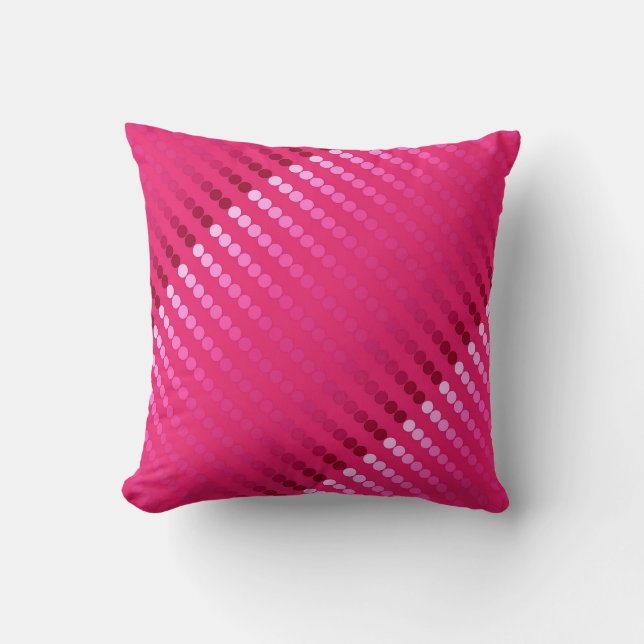 Satinpunkte - Schatten des pinkfarbenen Rosas Kissen (Vorderseite)