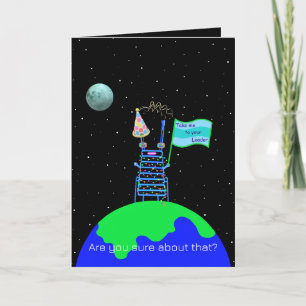 Satire Alien Happy Birthday Card by Jo Images Karte