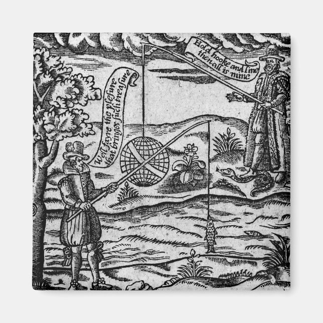 Satire of Fishing, 'A Book Roxburghe Ballads' Magnet (Vorne)