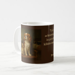 Satireliteratur Jane Pawsten Quote Cavalier Dog Kaffeetasse
