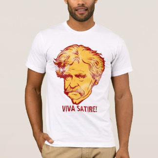 Satiren-" T - Shirt Mark Twain "Viva