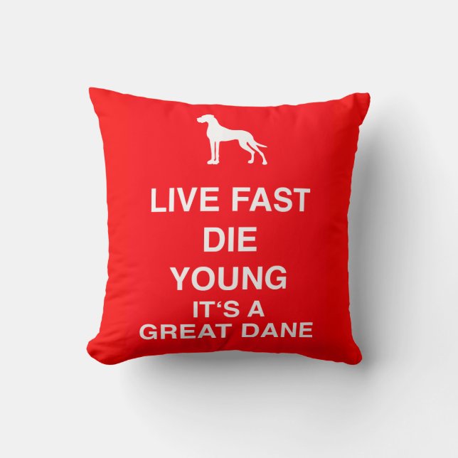 Satiric Great Dane Pillows Kissen (Vorderseite)