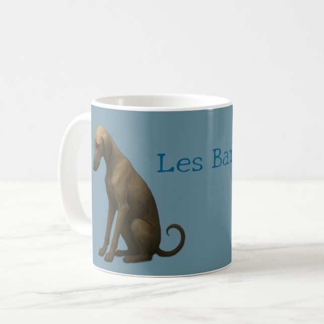 Satiric Les Barkérables Afghan Broadway Musical Kaffeetasse (Vorderseite Links)