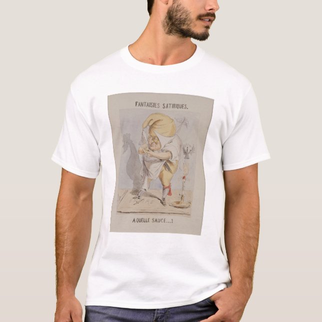 Satirical Fantasien, Karikatur von Adolphe T-Shirt (Vorderseite)