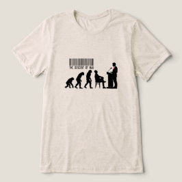 Satirical Red Politician Silhouette Tri-Blend Shirt