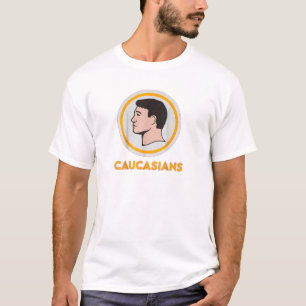 Satirische "Caucasians" Parody-T - Shirt - Fett St