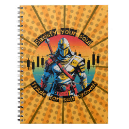 Satisfy | Trade motivation | Fantasy Design Comic Notizblock