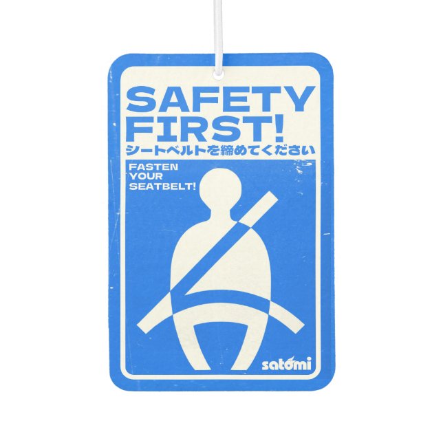 Satomi Motorsport Safety First Air Freshener Autolufterfrischer (Vorderseite)