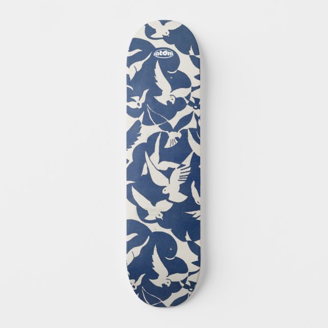 satomi motorsport x pigeons skateboard (Vorderseite)