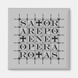 SATOR-Platz [SCHWARZ] Magnet