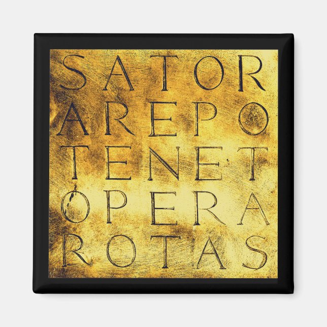 Sator Rotas Antikes Magisches Geheimnis Magnet (Vorne)