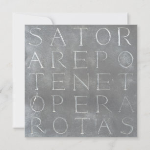 Sator Rotas Square Card