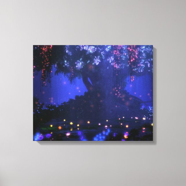 Satori (Nacht) Starke Leinwand (Vorderseite)
