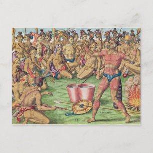 Satoutiona bereitet sich auf den Kampf vor Postkarte