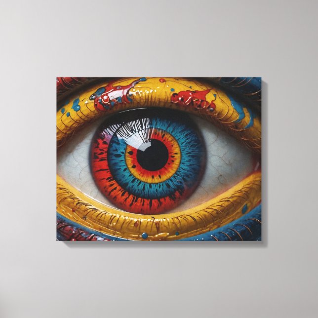 Satreifen entwirft Leinwand Art (Vorderseite)