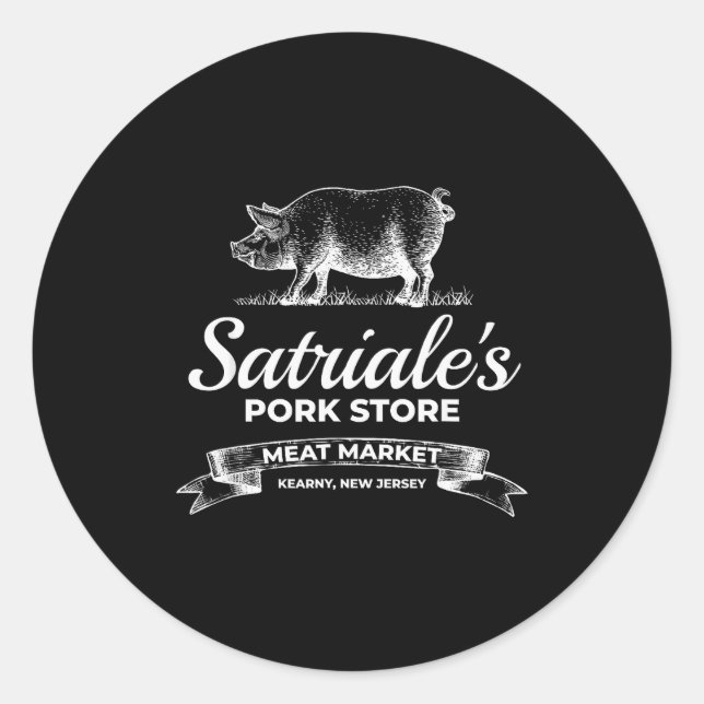 Satriale’s Rk Store Kearny New Jersey  Runder Aufkleber (Vorderseite)
