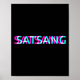 Satsang Yoga Chakra Meditation Spiritueller Mond C Poster