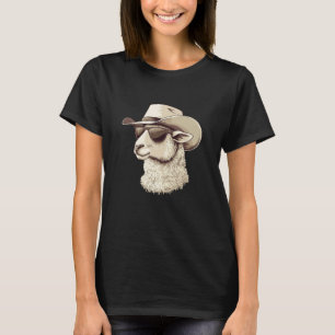 Sattel auf mit diesem lustigen Cowboy-Schaf T-Shirt