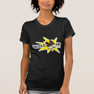 Sattel auf Spaß Retro-Schuhwerk Klassische Schuhe T-Shirt