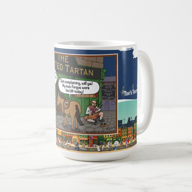 Sattel drauf | Abschluss Klassiker Kaffeetasse (VorderseiteRechts)