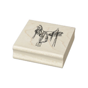 Sattel Gummistempel
