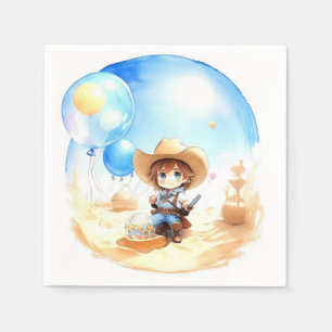 Sattel hoch: Western Cowboy Babydusche Serviette