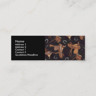 Sattel-persönliche Visitenkarten Mini Visitenkarte