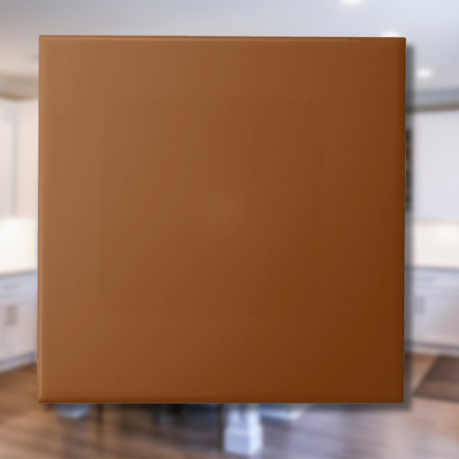 Sattelbraune, solide Farbe | Klassisches Elegant Fliese (Von Creator hochgeladen)