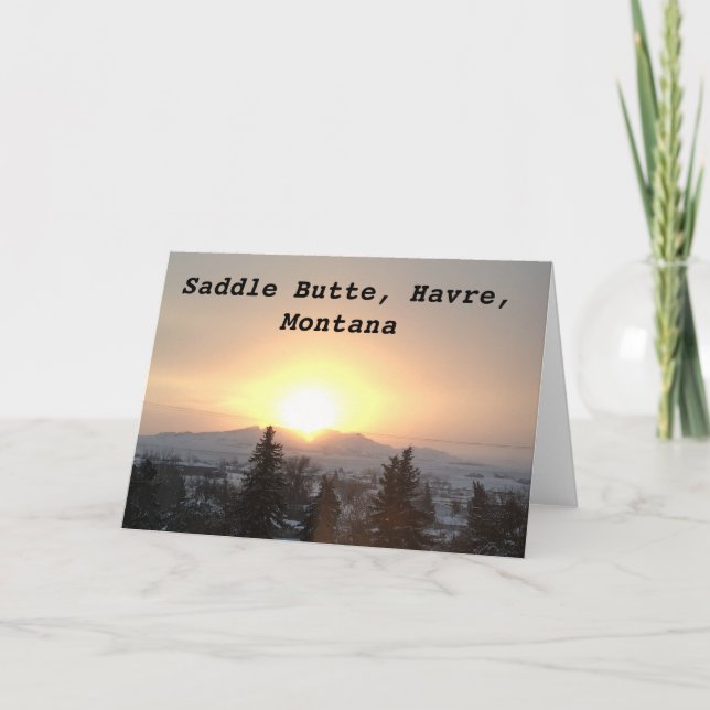 SattelButte, Havre Montana Karte (Vorderseite)