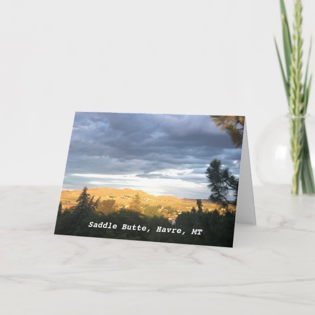 SattelButte Havre Montana Karte (Vorderseite)