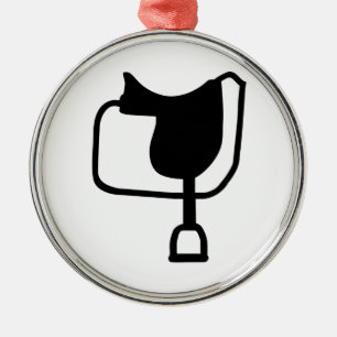 Sattelpferd Ornament Aus Metall