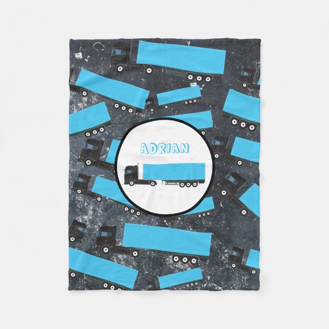 Sattelschlepper Fleecedecke (Vorderseite)