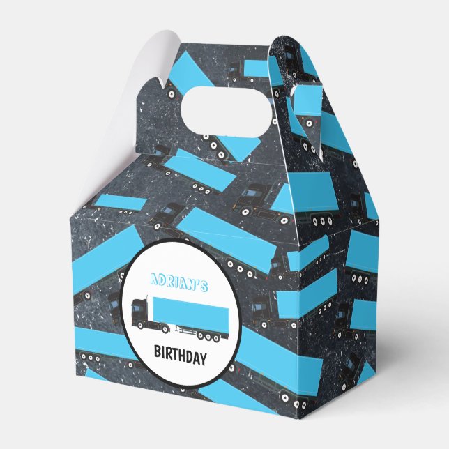 Sattelschlepper Geschenkschachtel (Vorderseite)