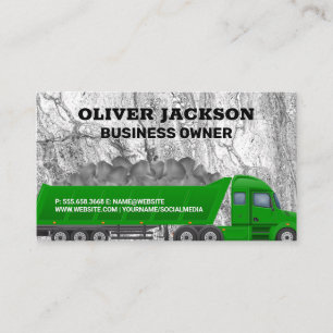 Sattelschlepper-Rohmaterial Visitenkarte