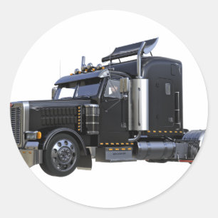 Sattelschlepper Runder Aufkleber