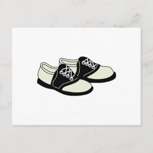 Sattelschuhe Postkarte