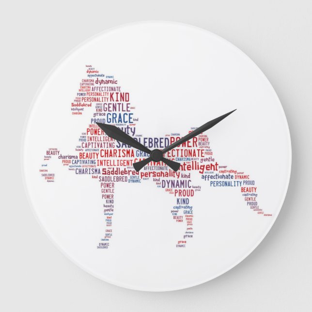 Sattelsperre Große Wanduhr (Vorderseite)