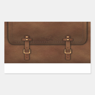 Satteltasche Pony Express Leder Rechteckiger Aufkleber