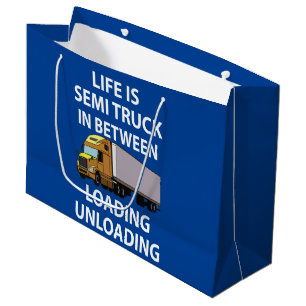Sattelzugmaschinen LKW-Fahrer Lastwagenfahrer Große Geschenktüte