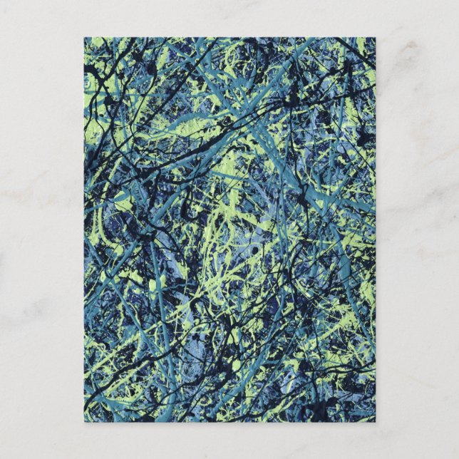 SATURATION (ein abstraktes Kunstdesign) ~ Postkarte (Vorderseite)