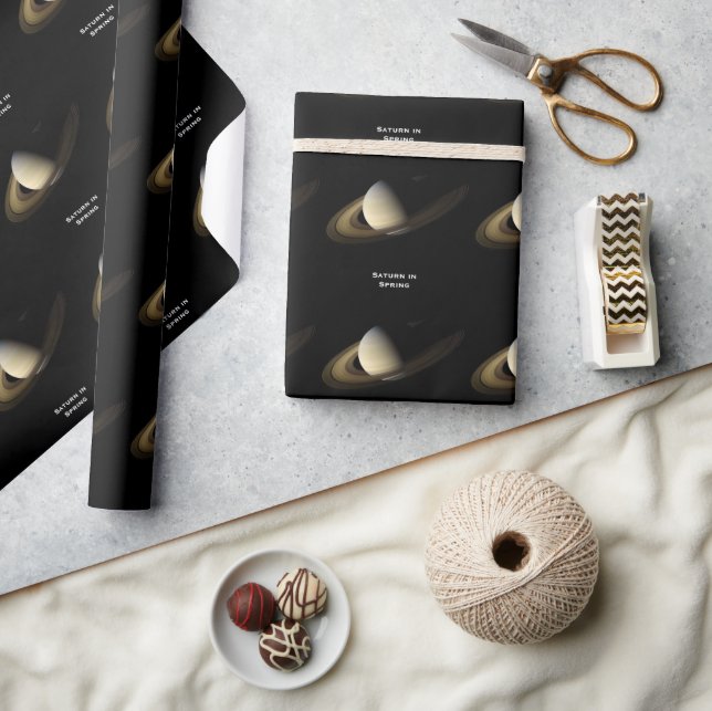 Saturn bei Spring Equinox, Cassini-Huygens Geschenkpapier (Kunsthandwerk)