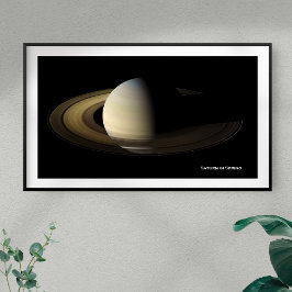 Saturn bei Spring Equinox, Cassini-Huygens Poster