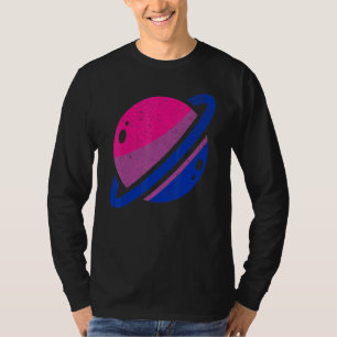 Saturn Bi Pride Lgbt Bisexualität Flaggengleichhei T-Shirt